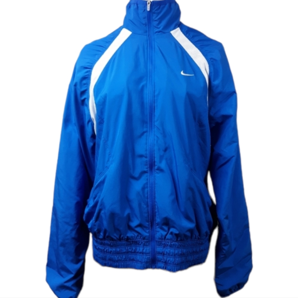 Nike Dri-Fit Blue Mesh Lined Windbreaker Jacket SZ M